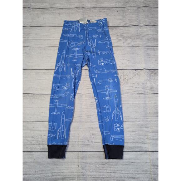 5 Hanna Andersson Blueprint Long John Pajamas - Picture 7 of 9